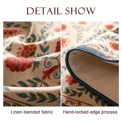 Patdrea Designer French Elegant Linen Table Runner,12"X71"-Puno B - color: Puno B Linen, size: 12"*71"