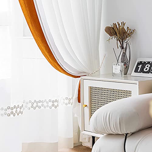 2 Pack Wood Bead Curtain Tieback, Boho Curtain Holdback, Wood - color: Wood Color