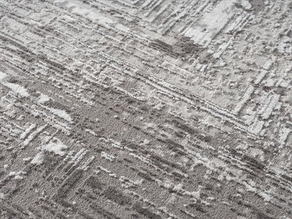 5x7 Gray Modern Abstract Area Rug for Living Room - color: 1001 - Gray, size: 5' x 7' (Rectangular)