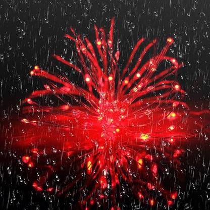 Joomer Solar Fairy Lights, 2-Pack Total 80FT 240LED String Lights, Red - color: Red, size: 2*120LED