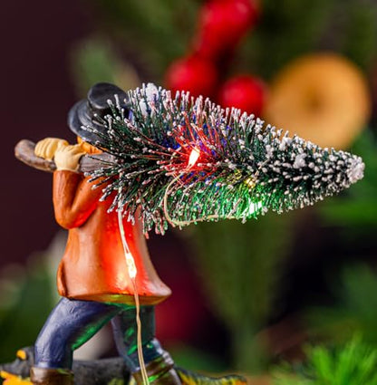 Christmas Village Decoration for Little boy and Dog,Battery Powered Luminous LED, Suitable for Home Decoration During Christmas, Holidays, Parties, and New Year.