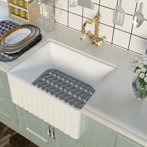 AWOKE Sink Protectors for Kitchen Sink - 12.25" x 11.5" Sink Mat - size: 12.25 x 11.5