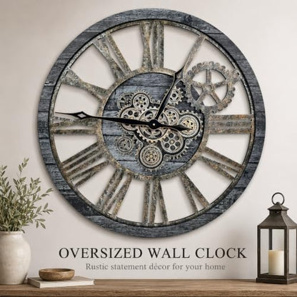 The B-Style Large Wall Clock 36 inch/90cm Carbon Gray - color: Carbon Gray, size: 36 inch (90 cm)