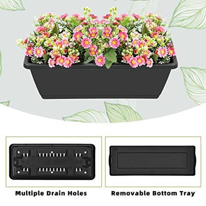 Vertical Raised Garden Bed 3 Tier Elevated Garden Planters Stand Up Garden Planter Box with Drainage Holes for Outdoor Indoor Plants Herbs Flowers Vegetables Black - color: Black