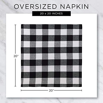 DII Lemon Bliss Tabletop Collection, Napkin Set, 6 Piece - size: 20" x 20" (Set of 6)