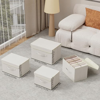 Cloth Storage Baskets with Handles,Beige 15x9.8x9.8in,1 Pack - color: Beige, size: 15x9.8x9.8in(1-pack)