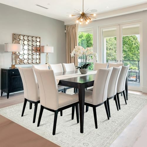 8x10 Washable Area Rugs for Living Room,Bedroom,Dining Room(Concrete Grey) - color: Concrete-grey, size: 8' x 10' (Rectangular)