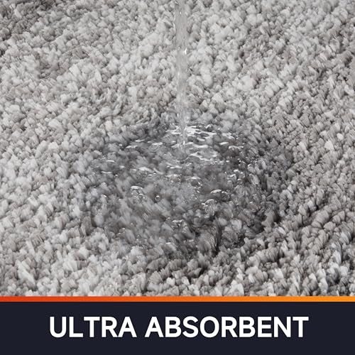 Bathroom Rugs,Soft Microfiber Shaggy Bath Mats,24"x16" Grey - color: Grey, size: 1'4" x 2' (Rectangular)