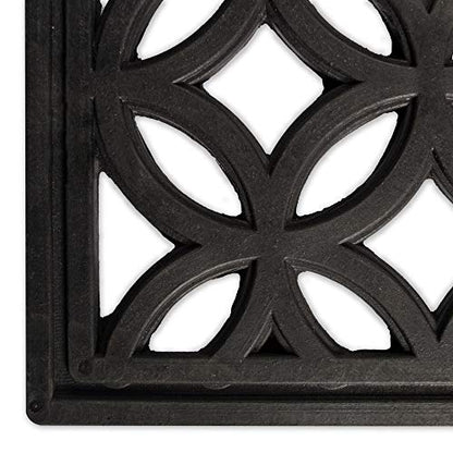 DII High Traffic All-Weather Rubber Doormat, 18x30, Lattice - color: Lattice, size: 1'6" x 2'6" (Rectangular)