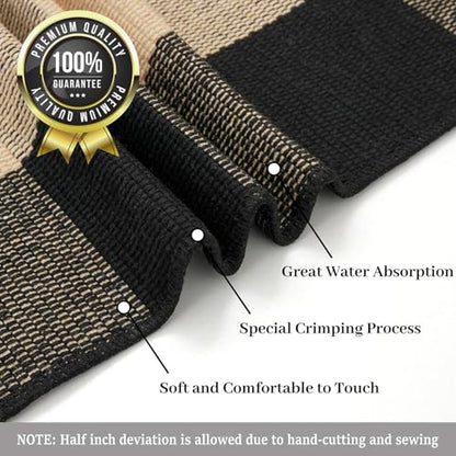 KILOCOCO Buffalo Plaid Checkered Rug 27.5x43 in Brown Black Front Door Rug - color: Brown and Black, size: 2'4" x 3'7" (Rectangular)