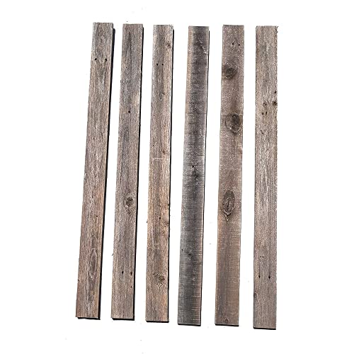 Rockin' Wood Real Wood Peel & Stick Rustic Reclaimed Naturally Weathered Barn Wood Accent Paneling Planks for Walls, 104 Square Feet - size: 104 Square Feet
