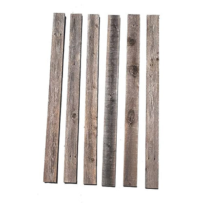 Rockin' Wood Real Wood Peel & Stick Rustic Reclaimed Naturally Weathered Barn Wood Accent Paneling Planks for Walls, 104 Square Feet - size: 104 Square Feet