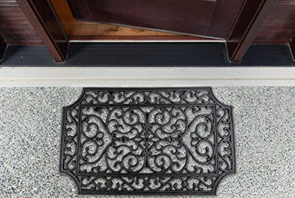 DII High Traffic All-Weather Rubber Doormat, 18x30, French Quarter - color: French Quarter, size: 1'6" x 2'6" (Rectangular)
