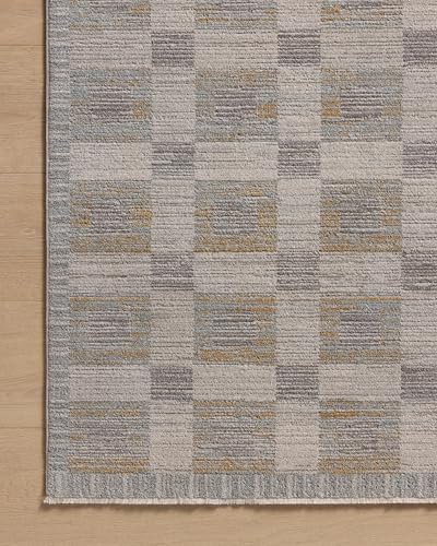Loloi Amber Lewis Cali Mist/Wheat 2'-7" x 8'-0" Runner Rug - color: Mist / Wheat, size: 2'7" x 8' (Rectangular)