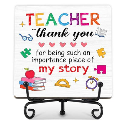 Back To School Gifts for Students, Teacher Appreciation Gifts for Women - color: Teacher Puzzle Quote