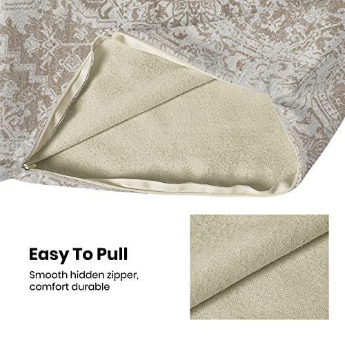 Brown Carpet Pattern Boho Pillow Covers 18x18 Set of 2 - color: Boho-3, size: 18" x 18" (Pack of 2)