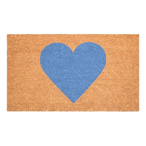 Calloway Mills Madison Heart Doormat (Blue, 17" x 29") - color: Blue, size: 1'5" x 2'5" (Rectangular)