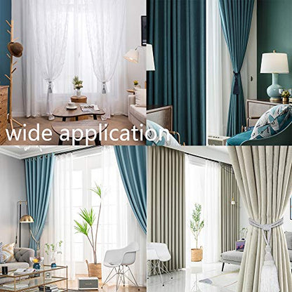 BEL AVENIR 2 Pack Curtain Tiebacks Tassel Drapery Tie-Backs Rope Holdbacks - color: Gold, size: 2 Pack