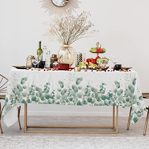 Gatherfun Sage Greenery Baby Shower Disposable Tablecloth, Plastic Table Cover for Baby Shower Party,Boho Greency 3 PCS, 54”x 108” - style: Sage Green