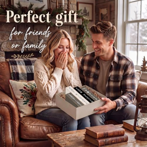 Rustic 4Pcs Winter Wooden Decor,Farmhouse Christmas Snowflake Book for Home - style: Snowflake