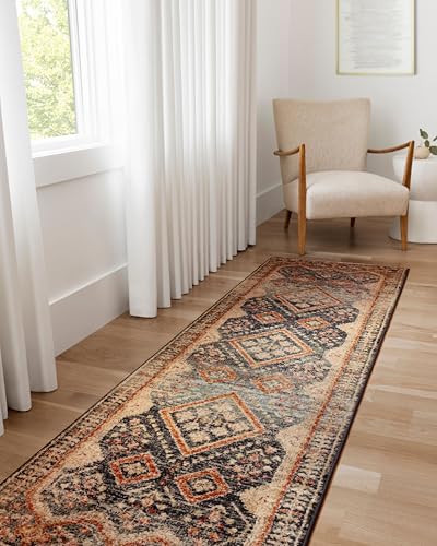 Loloi Jocelyn Navy/Multi 6'-7" x 9'-7" Area Rug - color: Navy / Multi, size: 6'7" x 9'7" (Rectangular)