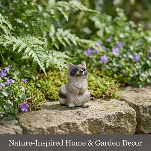 The Bridge Collection Woodland Animal Figurines – Forest Critter (Raccoon) - color: Raccoon