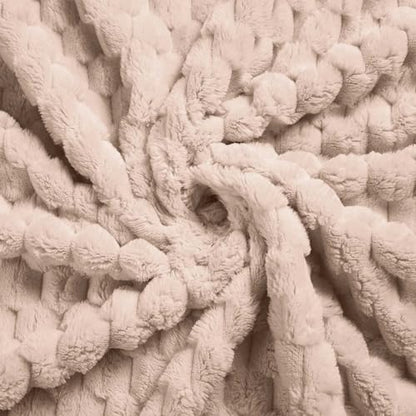 Excervent Hexagon Jacquard Throw Blanket for Bed, 60x80 Inches, Camel - color: Camel, size: 60"x80"