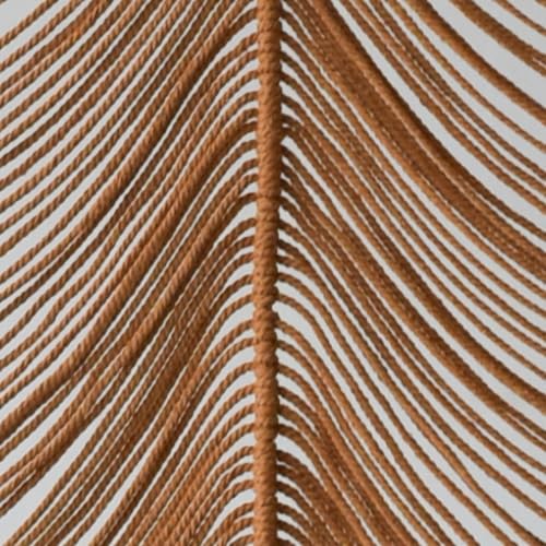 Flber 2pcs Macrame Curtain Khaki Cotton Rope Boho Window Drapes 41" W*75" L - color: Khaki1*2