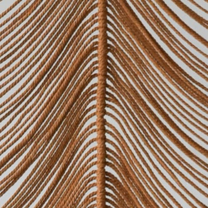 Flber 2pcs Macrame Curtain Khaki Cotton Rope Boho Window Drapes 41" W*75" L - color: Khaki1*2