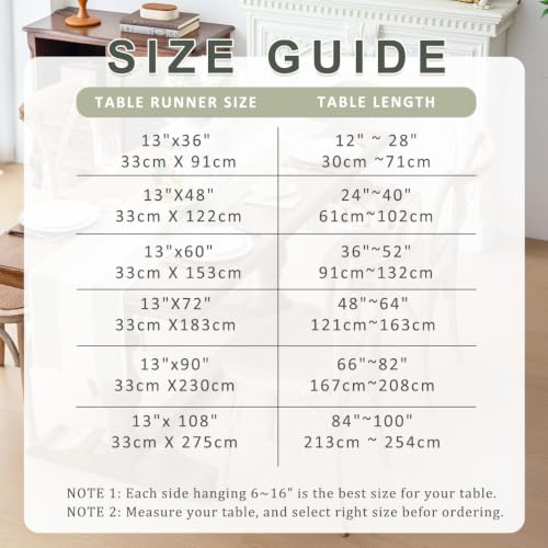 Line Macrame Table Runner, Sage Green Table Runners 72 Inches Long - color: Sage Green, size: 13"x72"