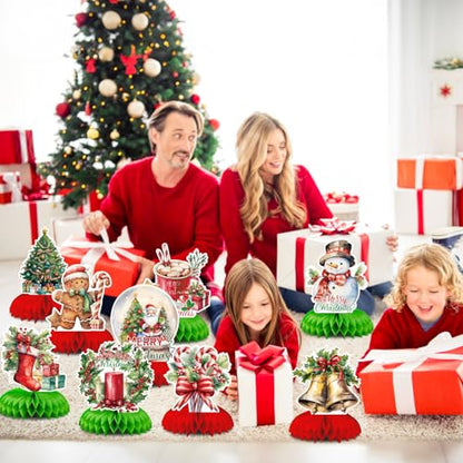 Christmas Party Centerpieces, Christmas Honeycomb Centerpieces for Table - style: Santa Claus