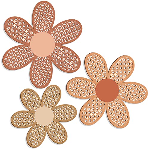 Maitys 3 Pcs Boho Daisy Flower Wall Decor Nursery Art, Fresh Color - color: Fresh Color