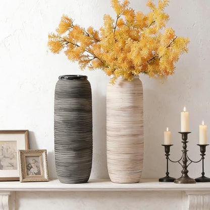 ALMA White Tall Vase for Floor, 18'' Extra Large Vase for Pampas Grass - color: Bottle-white-18"
