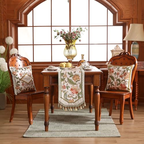 Patdrea Designer Elegant French Velvet Table Runner,12"X102"-Santiago A - color: Santiago a Velvet, size: 12"*102"