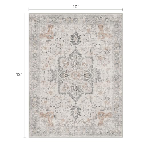 BESBLEE 10x12 Area Rug for Living Room,Washable Non Slip, Light Taupe Brown - color: Light Taupe Brown, size: 10' x 12' (Rectangular)