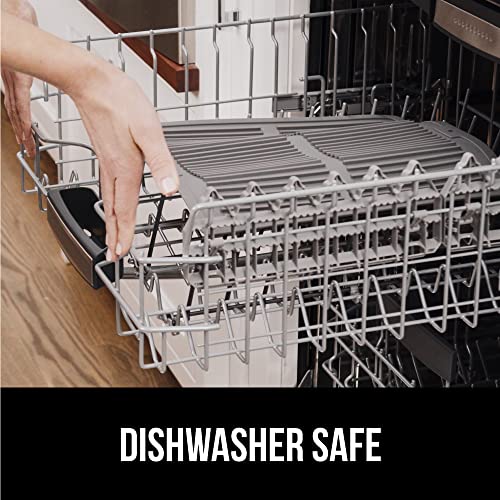 GORILLA GRIP Patented BPA-Free Silicone Dish Drying Mat, 18x16, Gray - color: Gray, size: 18" x 16", style: Silicone