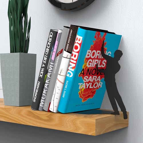 Artori Design Hidden Bookends for Shelves - Cliffhanger Book Ends - color: Cliffhanger