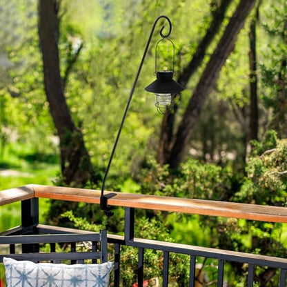 MIXXIDEA Heavy Duty Extensible Deck Hook - Adjustable for Hanging Bird Feeders, Plants, Suet Baskets, Wind Chimes, Lanterns - size: 28in Long Curled Hook-1 Pack