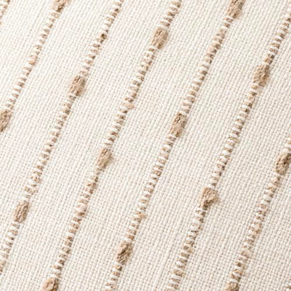 Foindtower Boho Striped Boucle Lumbar Throw Pillow Covers 12x20 Cream Camel - color: Irish Cream, size: 20" x 12" (Pack of 2)