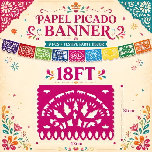 Dia De Los Muertos Decorations - Sugar Skull Table Runner with Banner - color: Dia De Los Muertos