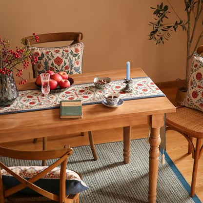 Patdrea Designer French Elegant Linen Table Runner,12"X71"-Puno B - color: Puno B Linen, size: 12"*71"