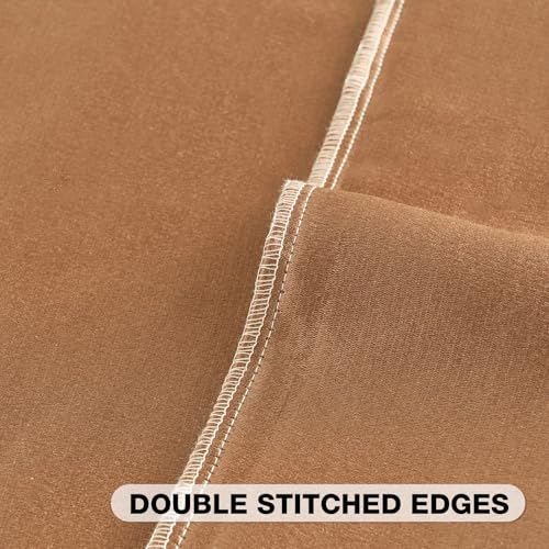 FUTEI Pack of 2 Chenille Striped Throw Pillow Covers 18x18 Inch,Apricot - color: Apricot, size: 18" x 18" (Pack of 2)