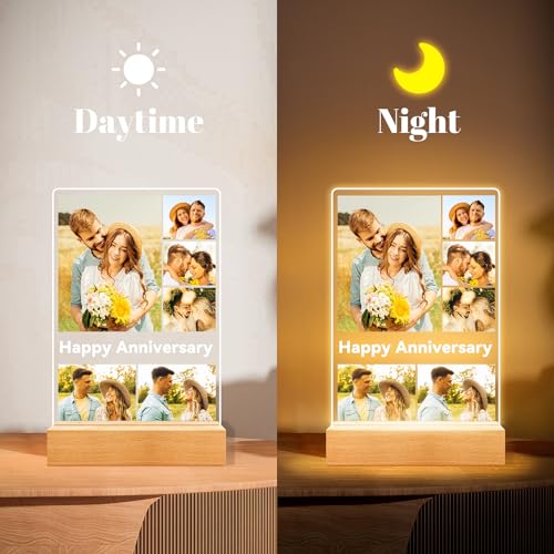 Custom Picture Frames, Personalized Anniversary Couple Gifts for Women Men - color: Style 04