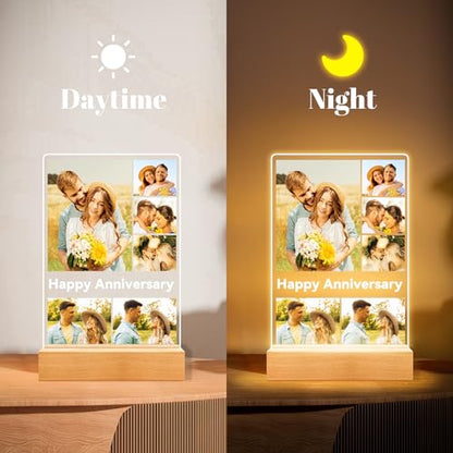 Custom Picture Frames, Personalized Anniversary Couple Gifts for Women Men - color: Style 04