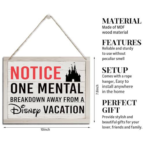 Funny Notice Sign, Farmhouse Home Wall Decoration Sign, Rustic Hanging Wood Plaque Sign, Decorative Wooden Wall Sign, Disney Decor, Wall Decor Art, Farmhouse Wood Sign - color: Funny Mouselet Sign 02