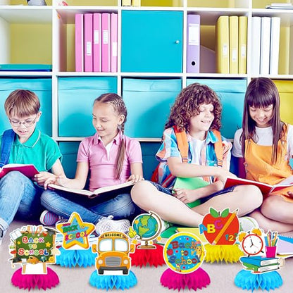 10Pcs Back to School Centerpieces, First Day of School Table Decor - style: Back to School Style