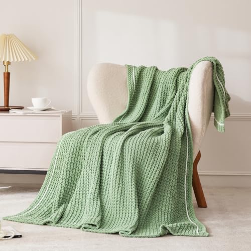WESHIONGOO Throw Blanket for Couch Sage Green, 50"*60" - color: Sage Green
