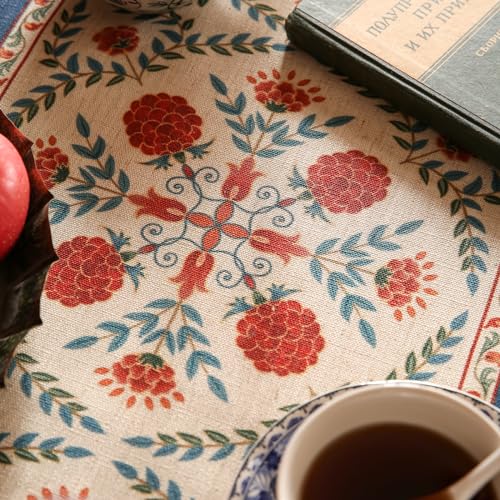 Patdrea Designer French Elegant Linen Table Runner,12"X71"-Puno B - color: Puno B Linen, size: 12"*71"
