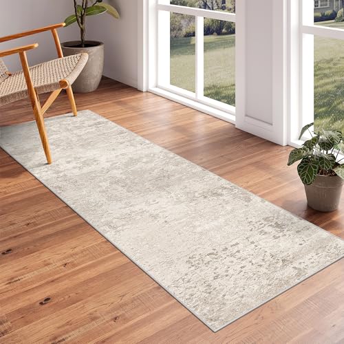 2'6"x8 Runner Rug Non Slip, Washable Runners for Hallways,Beige - color: Abstract-beige, size: 2'6" x 8' (Runner)