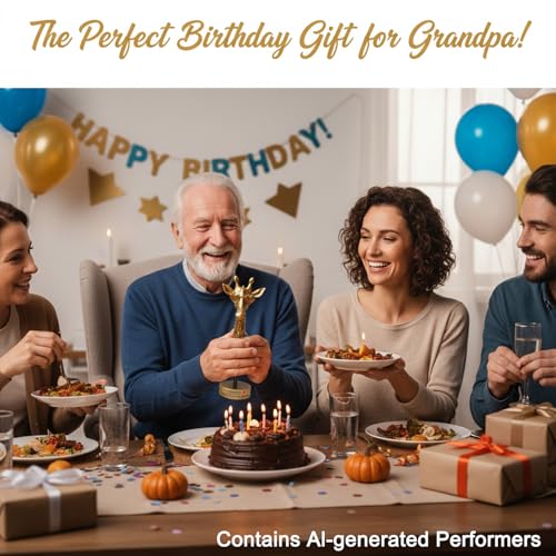 Grandpa Gifts from Grandkids, Exquisite Handmade Giraffe Grandpa Birthday Gifts from Granddaughter Grandson Funny Home Decor, Great Grandfather Grandparents Present for Father's Day - style: TO MY GRANDPA